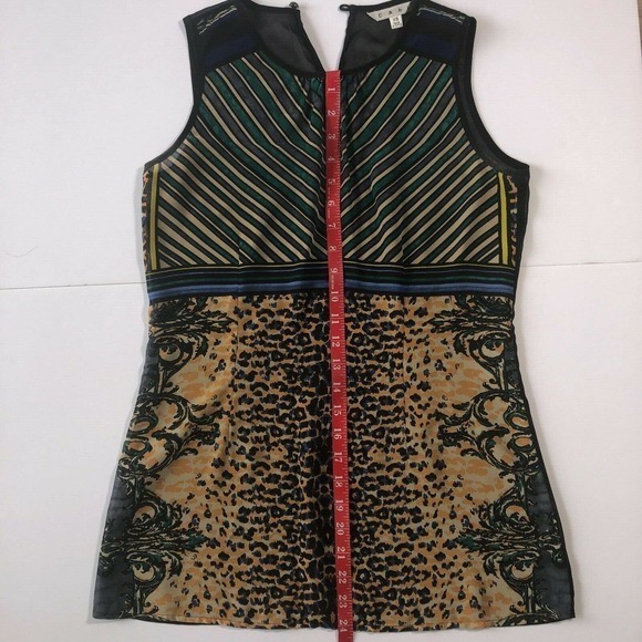 CABI sleeveless mesh tunic top Size XS Multicolor - Picture 8 of 10